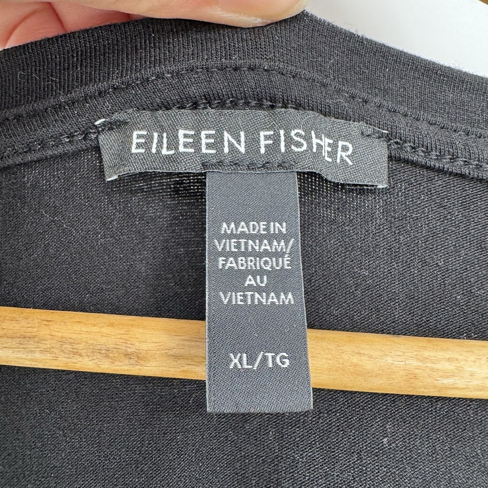 Eileen Fisher Sleeveless Maxi Dress XL V-Neck Tencel Jersey Knit A-Line Stretch - Picture 4 of 6